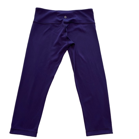 Lululemon Wunder Under crops Black/Purple Reversible - Picture 11 of 14